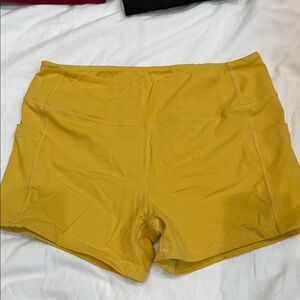 Born Primitive Mustard Yellow Athletic Shorts